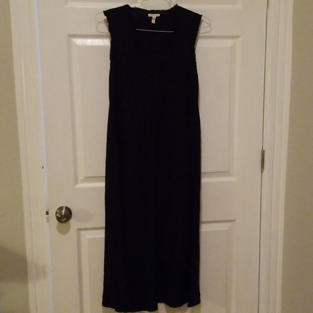 Eileen Fisher long black dress